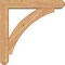 Ekena Millwork Thorton Craftsman Smooth Bracket w/ Offset Brace, Western Red Cedar, 5 1/2"W x 28"D x 28"H BKT0604X28X28THR04SWR - alternate 4